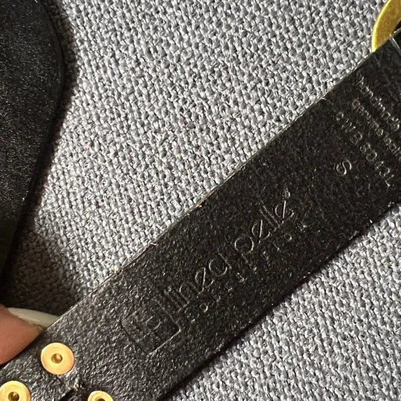 Linea Pelle Double Grommet Leather Belt - Picture 4 of 6